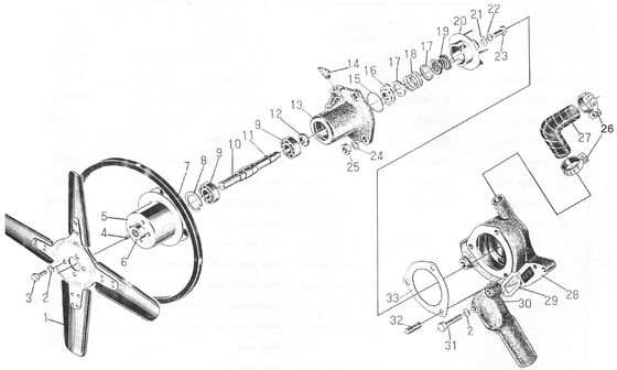 495AG Dizel Motor Yedek Parçası - Su Pompası Grubu - 495A-07000