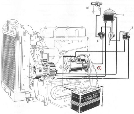 495AG Dizel Motor Yedek Parçası - Marş Motoru - QD1328C