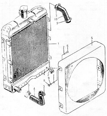 495AG Dizel Motor Yedek Parçası - Radyatör - 495AG-19100