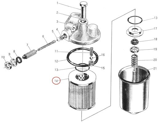 495AG Dizel motor yedek parçası - Yağ Filtresi Kartüsü - J0810