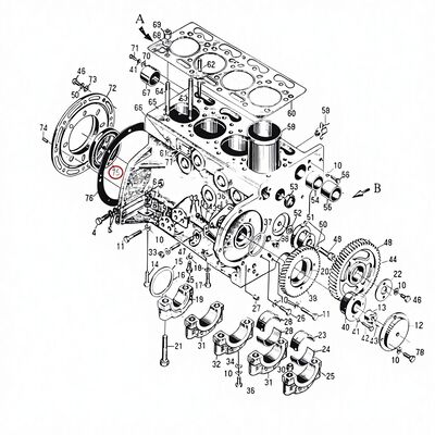 495AG Dizel motor yedek parça yağ damgası PG100*130*12 CN 1kg